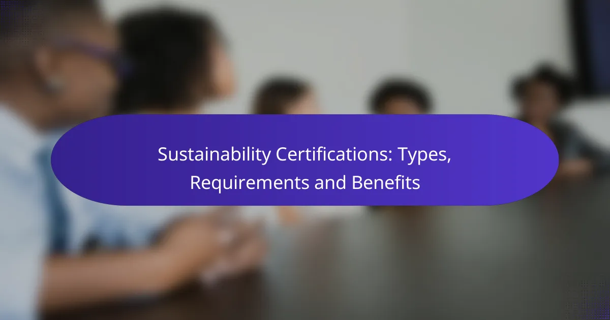 Sustainability Certifications: Types, Requirements and Benefits